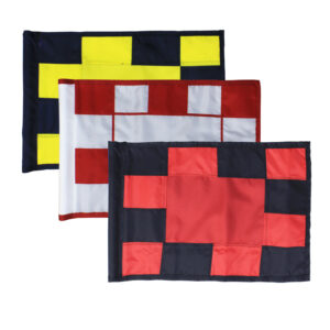 14"x20" Open Center Checkered Tube Flag (Clearance)